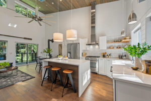 Kitchen and great room. (Brian McCloud Photography)