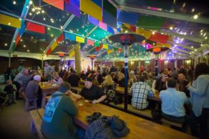 Evening entertainment at Lagunitas Taproom in Petaluma. (Jeremy Portje)
