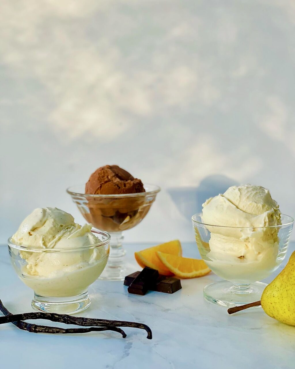 A variety of ice cream, or glacée, from Goguette Bread in Santa Rosa. (Courtesy Goguette Bread)