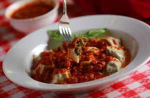 Nonni's Ravioli features house made pasta, beef, pork, swiss chard, herbs and parmesan from Negri's Italian Dinners and Joe's Bar in Occidental. (John Burgess)