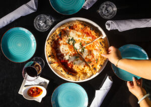 Margherita, the queen of pizzas with sauce of fresh tomatoes, melted mozzarella cheese with fresh basil and EVOO from L'Oro di Napoli in downtown Santa Rosa. (John Burgess/The Press Democrat)