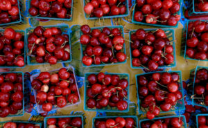 Cherries, Wednesday, May 2, 2018 as the Wednesday Night Market returns to downtown Santa Rosa. (Kent Porter / The Press Democrat) 2018
