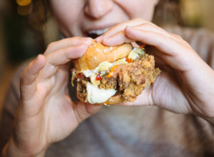 Fried chicken sandwich at Duke’s Commons in Healdsburg. Courtesy photo from the restaurant.