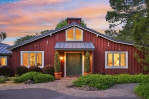 This Glen Ellen-based home known as the “Williams Sonoma house”—which was owned by W. Howard Lester, the late president and CEO of the kitchenware brand—is currently listed for $9,250,000. (Zillow Media Experts / Sotheby’s International Realty)