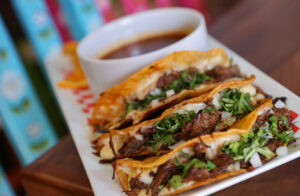 Quesabirria Plate at El Fogon Taco Shop in Santa Rosa on Friday, April 14, 2023. (Christopher Chung/The Press Democrat)