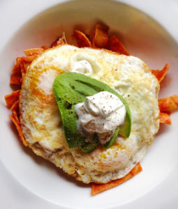 Chilaquiles breakfast at Viola Pastry Cafe in Santa Rosa, California