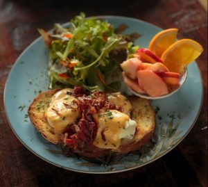 Eggs Benedict at Wishbone in Petaluma. 